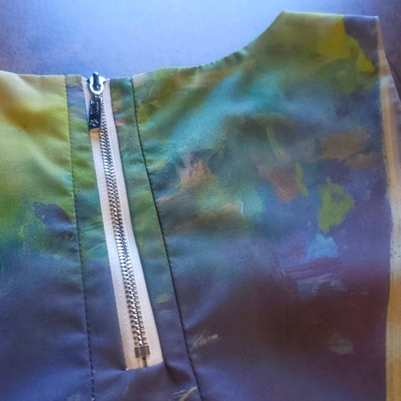 Against Nudity Montreal beautiful abstract watercolour sleeveless top - Picture 5 of 11